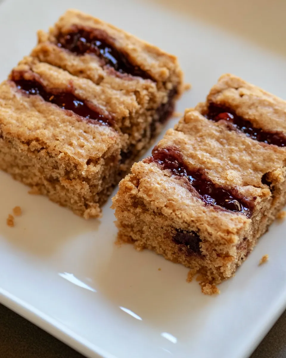 Tasty Whole Wheat Peanut Butter and Jelly Snack Cake. picture