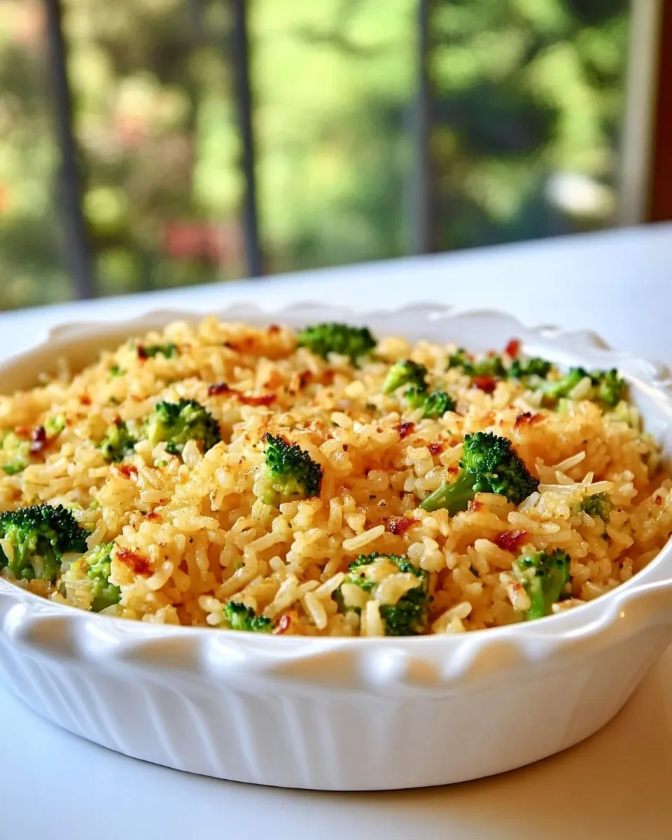 Savory Why I Cook: Zesty Broccoli Cheddar Rice shot