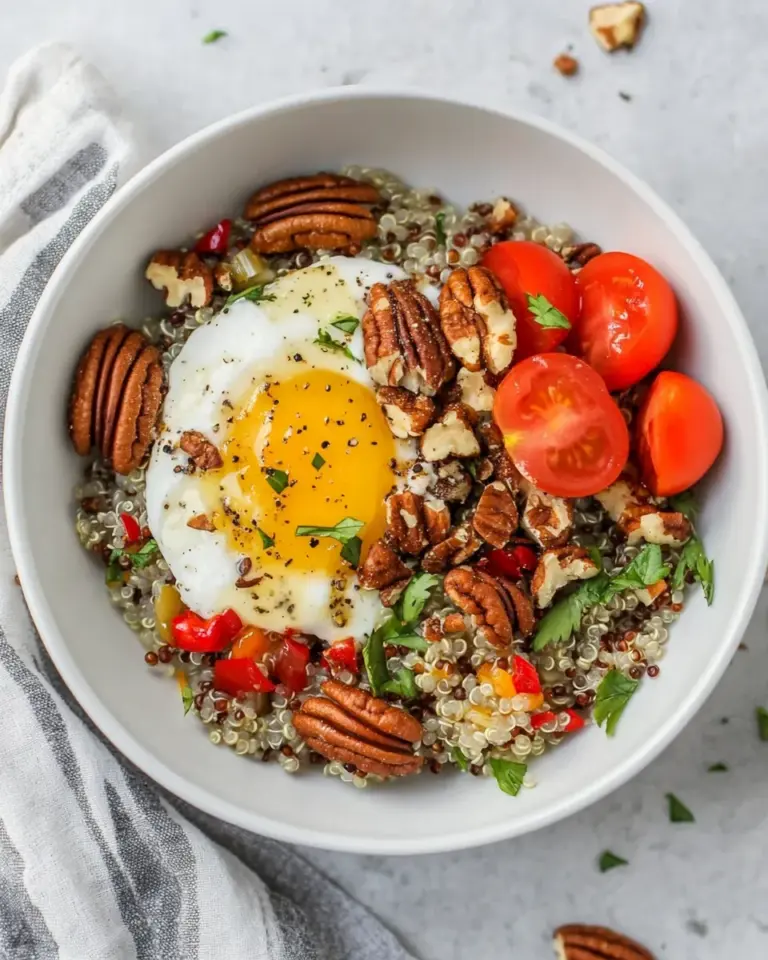 Easy Zaatar Spiced Pecans and Quinoa Breakfast Bowl photo